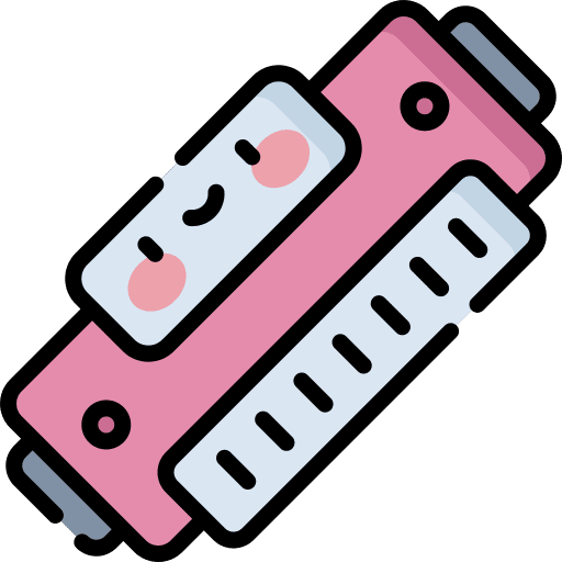 Harmonica folk wind instrument harmonica icon