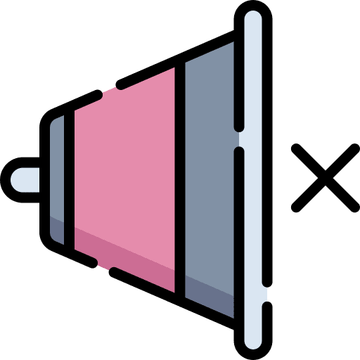 Mute user interface audio no sound icon