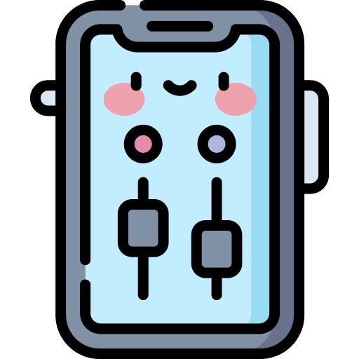 Smartphone customize interface equalizer icon