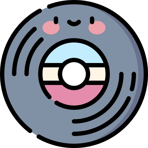 Vinyl disc lp disc cd format icon