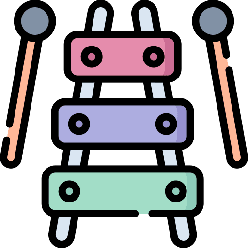 Xylophone percussion musical instrument xylophone icon