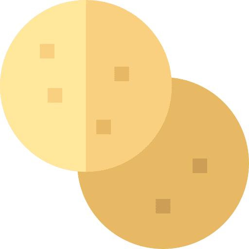 Chapati gastronomy food and restaurant bakery icon Chapati gastronomy food and restaurant bakery icon