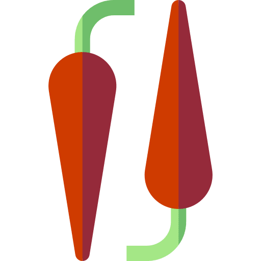 Paprika pepper spicy food and restaurant icon Paprika pepper spicy food and restaurant icon