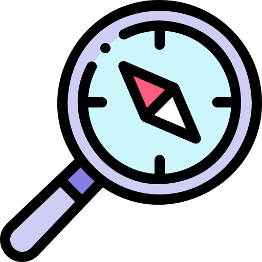 Discover explore discover maps and location icon