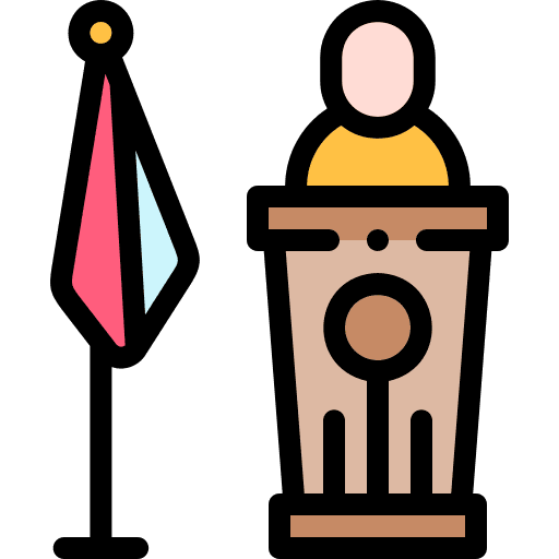Mayor politician mayor speech icon