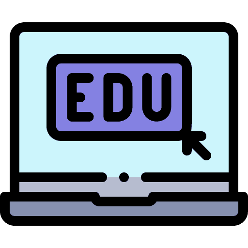 Online education edu laptop online education icon Online education edu laptop online education icon