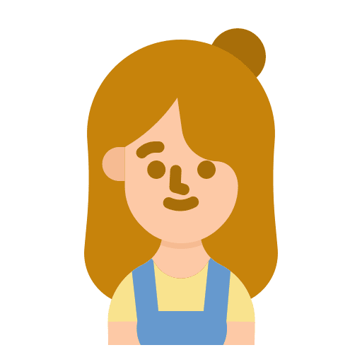 Gardener woman farmer professions and jobs icon