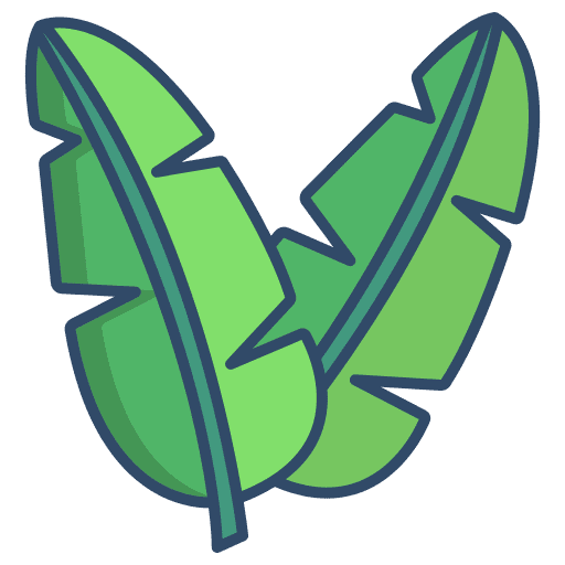 Leaf nature palm leaves tree icon