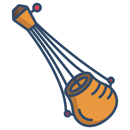 Ektara cultures string instrument orchestra icon Ektara cultures string instrument orchestra icon