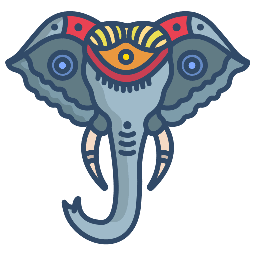 Elephant ganesha animals india icon Elephant ganesha animals india icon