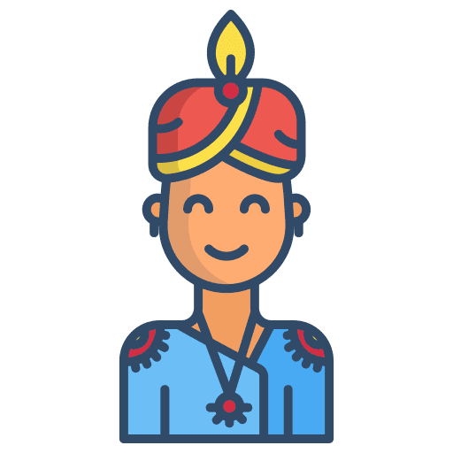 Man hindu user religion icon Man hindu user religion icon