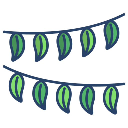 Decor festival celebration garland icon Decor festival celebration garland icon