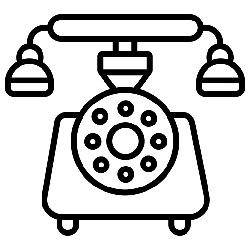 Telephone electronics technology old phone icon
