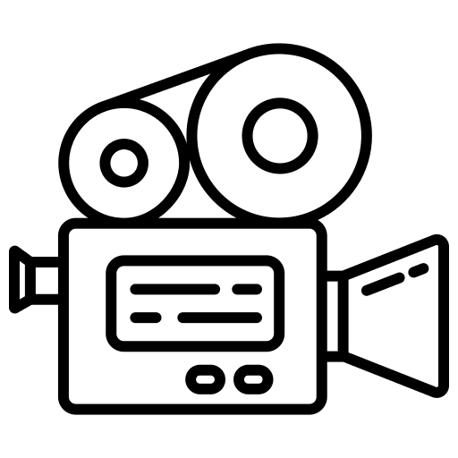 Video camera film entertainment movie camera icon Video camera film entertainment movie camera icon