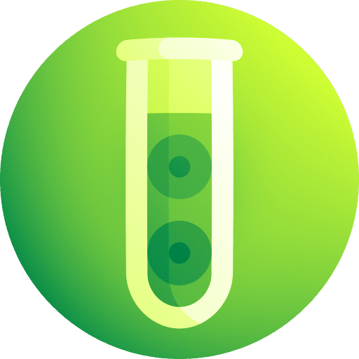 Algae test tube seaweed algae icon
