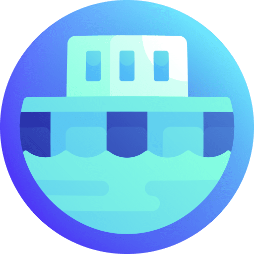 Tidal power eco station water icon Tidal power eco station water icon