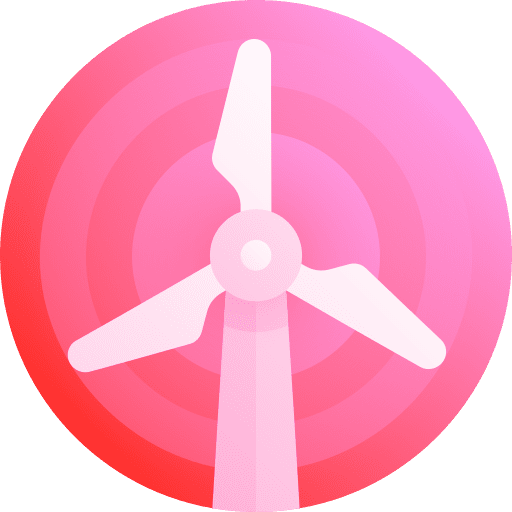 Wind turbine ecology and environment wind turbine renewable energy icon