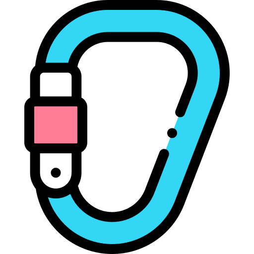 Carabiner attachment carabiner outdoor icon