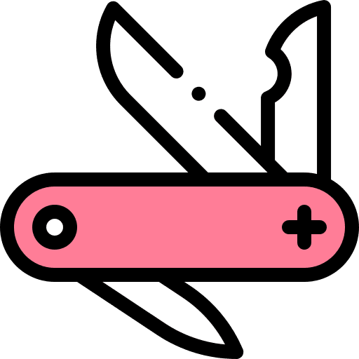 Swiss army knife equipment construction and tools swiss army knife icon