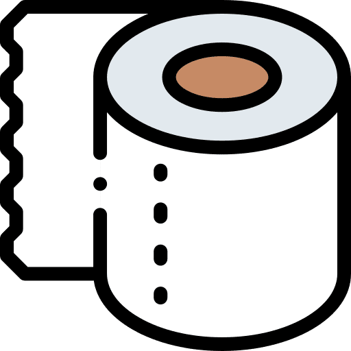 Toilet paper wellness paper roll tissue roll icon