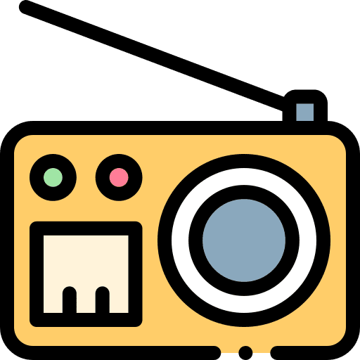 Radio technology news communications icon Radio technology news communications icon