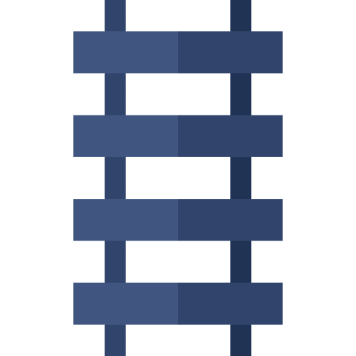 Railroad transport track rail icon