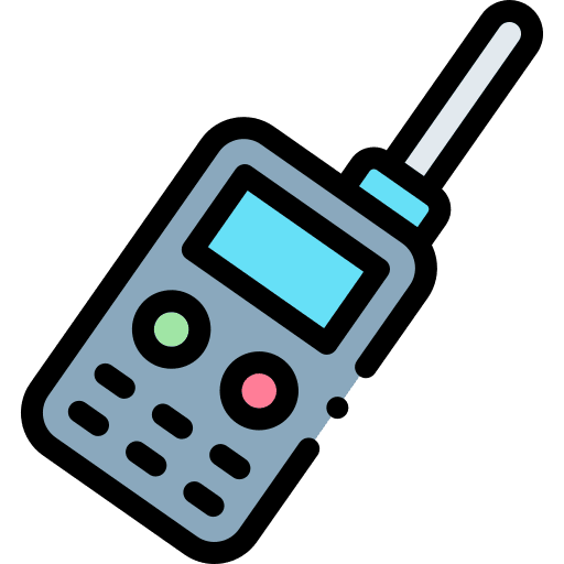 Walkie talkie technology radio frequency icon Walkie talkie technology radio frequency icon