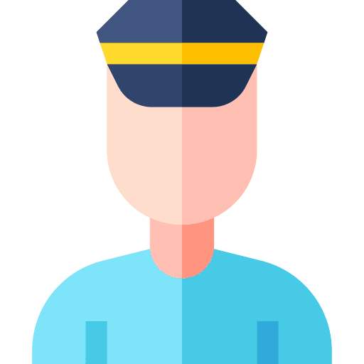 Driver hat uniform train icon