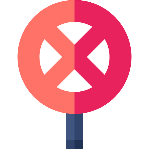 Stop sign road sign signaling train icon