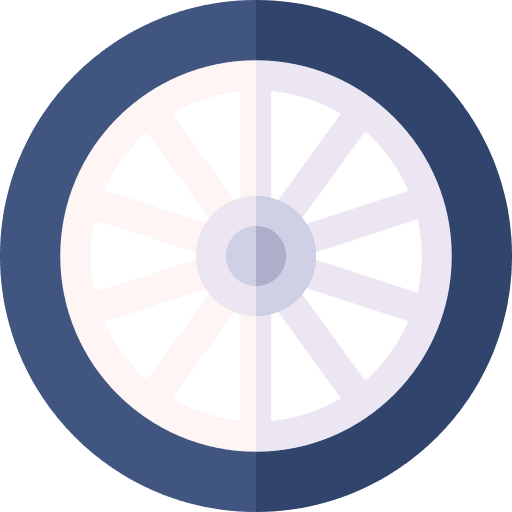 Wheel wheel train transport icon