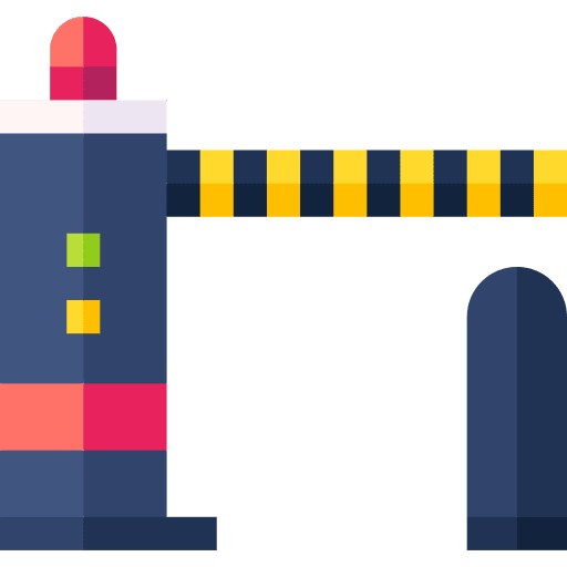 Barrier gate barrier train icon Barrier gate barrier train icon