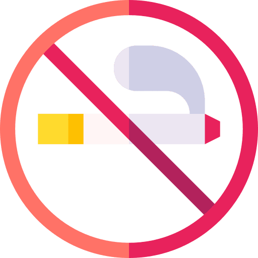 No smoking forbidden signaling signs icon No smoking forbidden signaling signs icon