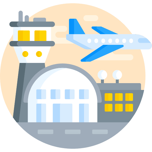 Airport airplane plane flight icon