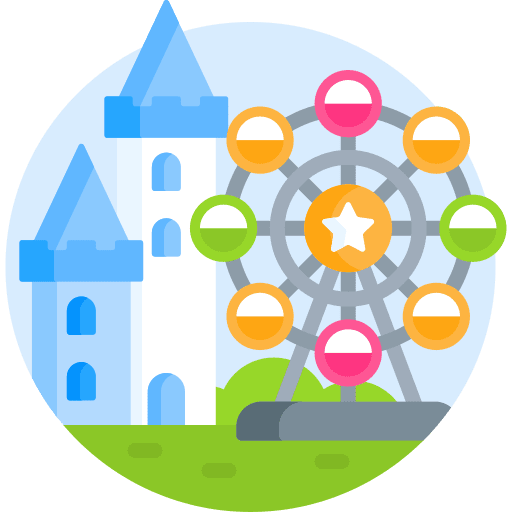 Amusement park fairground funfair amusement park icon