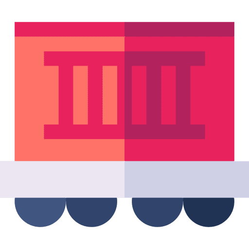 Container cargo transportation train icon Container cargo transportation train icon