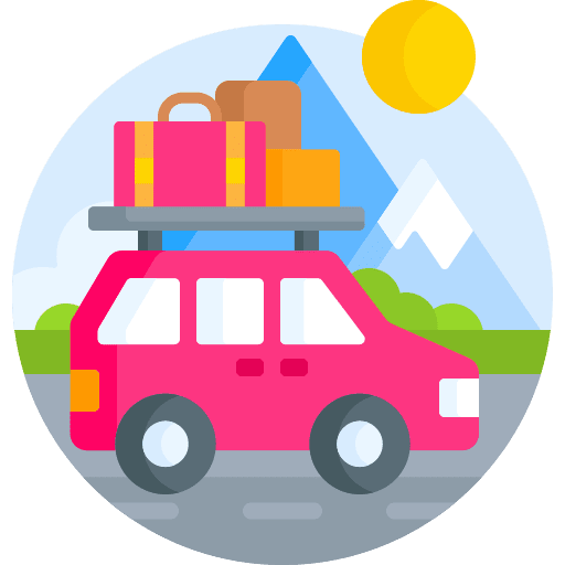 Road trip road trip transport car icon