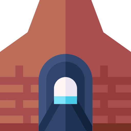 Tunnel rails transportation travel icon Tunnel rails transportation travel icon