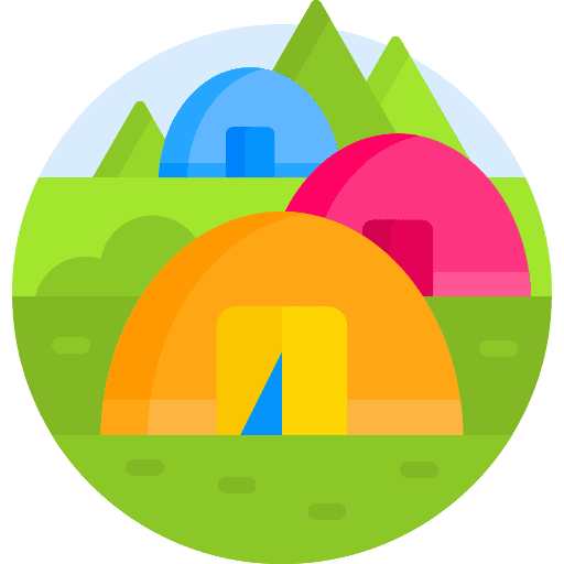 Camping adventure tent holidays icon Camping adventure tent holidays icon