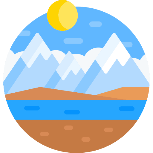Mountain altitude nature river icon Mountain altitude nature river icon