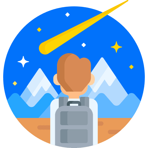 Stargazing space backpack observation icon Stargazing space backpack observation icon