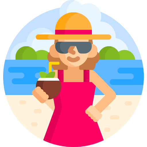 Traveler trip avatar summertime icon Traveler trip avatar summertime icon