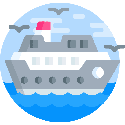 Cruise ship yacht vessel boat icon Cruise ship yacht vessel boat icon