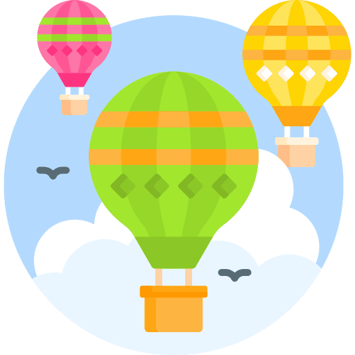 Hot air balloon transportation fly transport icon Hot air balloon transportation fly transport icon