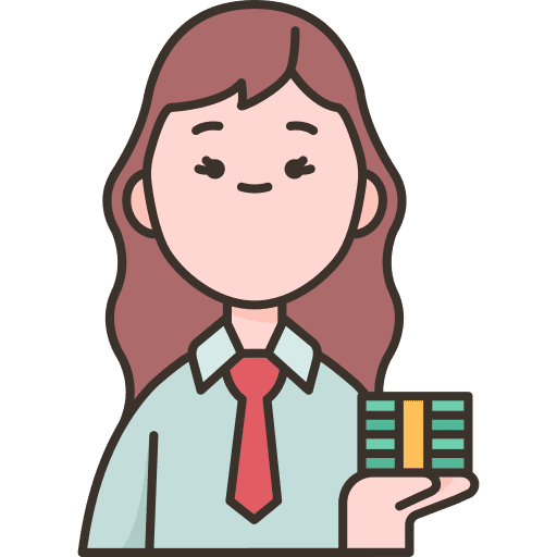 Accountant female caucasian avatar icon