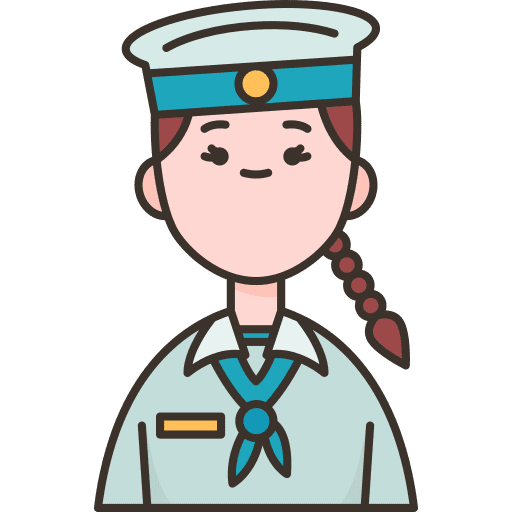 Marine user caucasian avatar icon