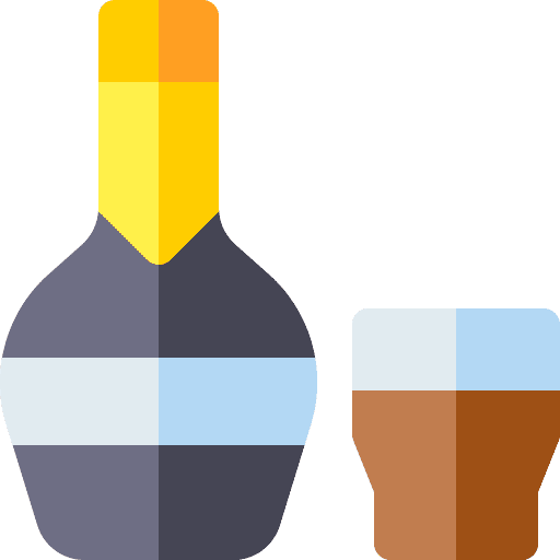 Brandy bottle alcohol cognac icon Brandy bottle alcohol cognac icon
