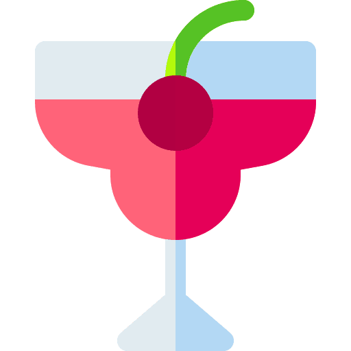 Cocktail drinks beverage cup icon