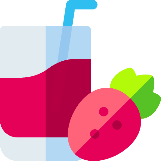 Cocktail glass strawberry drinks icon