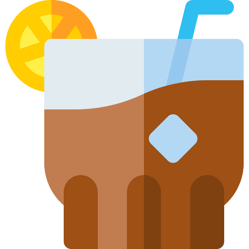 Cocktail glass herbal refreshment icon Cocktail glass herbal refreshment icon