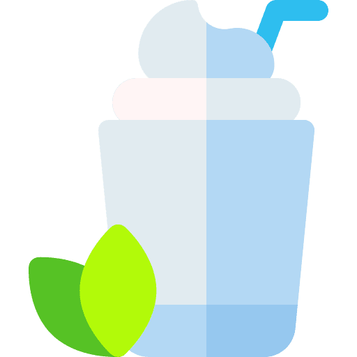 Cream food and restaurant glass drink icon Cream food and restaurant glass drink icon